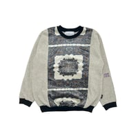 JOHN SOFIA Urban Tapestry Fleece Crewneck (Oatmeal)｜ジョンソフィア アーバンタペストリー フリースクルーネック（オートミール）