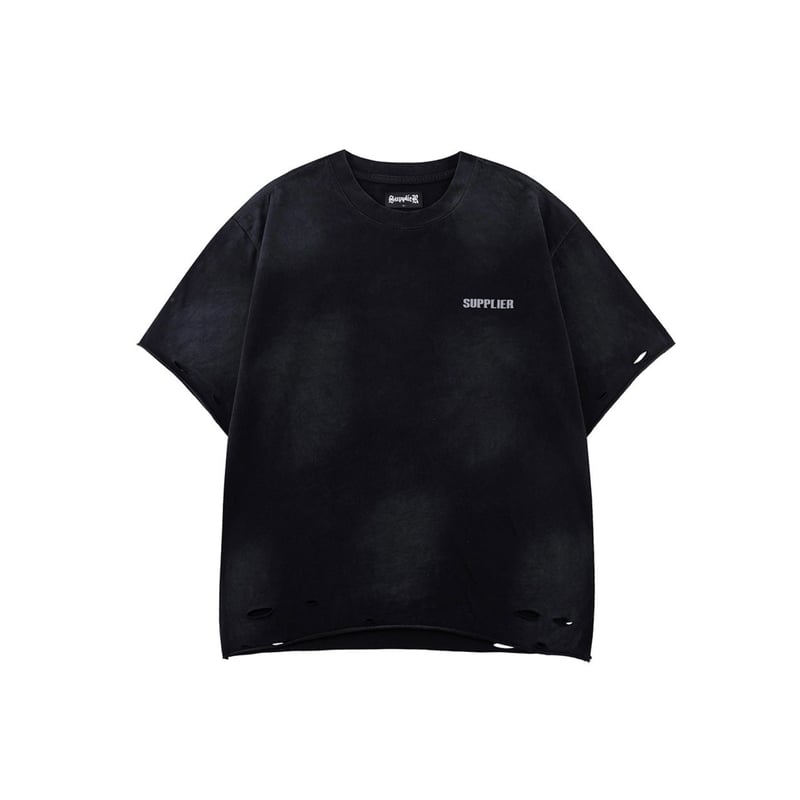 SUPPLIER Distressed Tribal Iron Cross Logo Tee