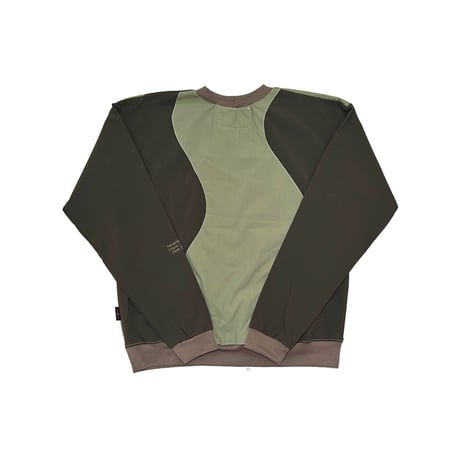 JOHN SOFIA Earth Wave Crewneck (Army4/6)｜ジョンソフィア アースウェーブ クルーネック（アーミー4/6）