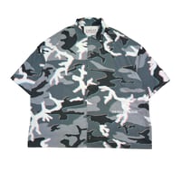 JOHN SOFIA RIPSTOP 3D CITY CAMO SHIRT (GRAY)｜ジョンソフィア リップストップ 3D シティカモ シャツ（グレー）