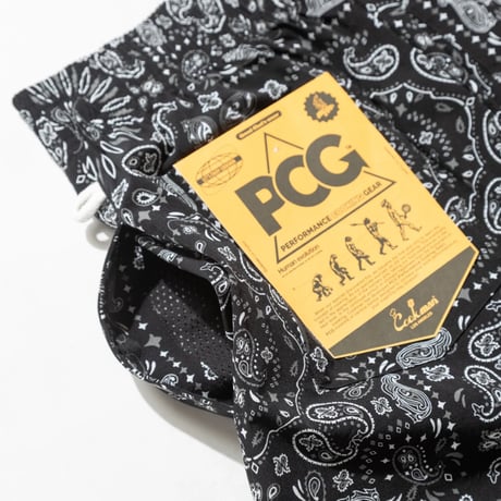 Cookman Chef Pants Short Light Paisley (Black)｜クックマン シェフパンツ ショート ライトペイズリー（ブラック）