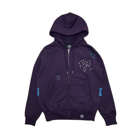 ADG Next Escape Zip Hoodie (Dark Purple)｜エーディージー ネクストエスケープ ジップフーディー（ダークパープル）