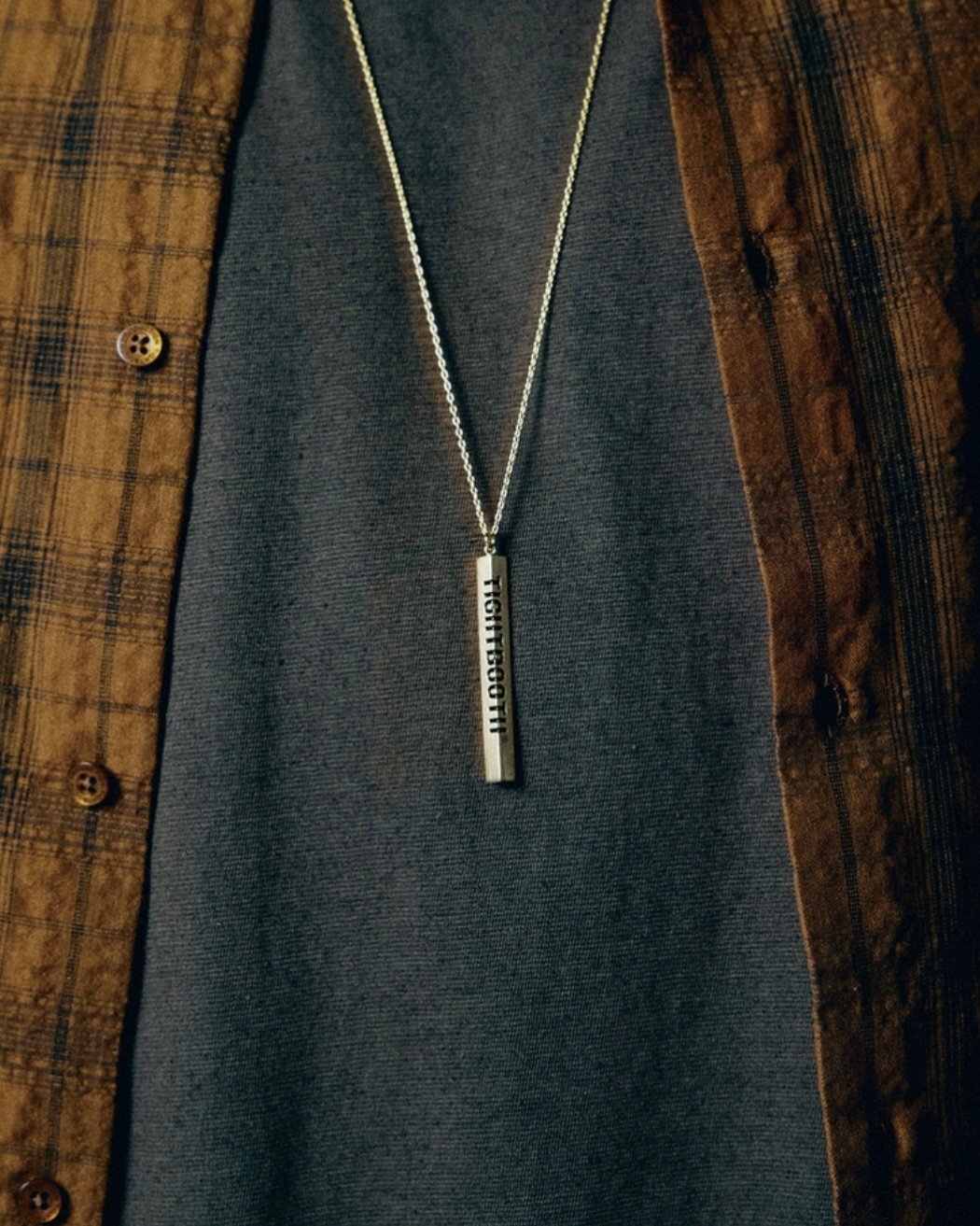 TIGHTBOOTH ANGLE IRON NECKLACE (SILVER)｜タイトブース