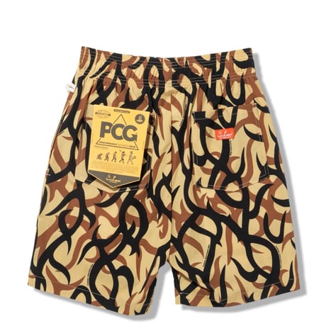 Cookman Chef Pants Short Light Tribal Camo (Beige)｜クックマン シェフパンツ ショート ライトトライバルカモ（ベージュ）