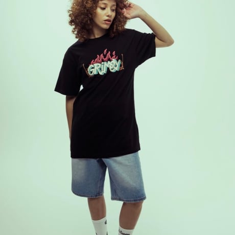 GRIMEY JURASSIC PROUD REGULAR TEE (BLACK)｜グライミー ジュラシックプラウド レギュラー ティーシャツ（ブラック）