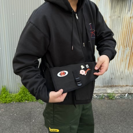 JOHN SOFIA Pins Custom Army Shoulder (Black)｜ジョンソフィア ピンズカスタム アーミーショルダー（ブラック）