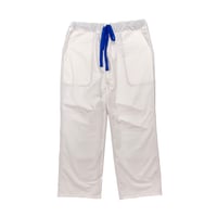 JOHN SOFIA Jagged Stitch Ripstop Trousers (White/Org, White/Blu)｜ジョンソフィア ジャグドステッチ リップストップトラウザーズ
