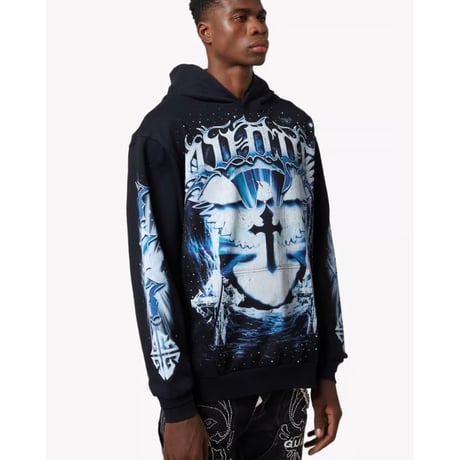 GUAPI Black Heavens Vault Hoodie V1 (Black)｜グアピ ブラック ヘブンズ ヴォルト フーディー V1（ブラック）