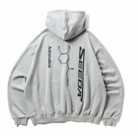 TIGHTBOOTH x SEEDA / ADRENALINE HOODIE (Gray)｜タイトブース × シーダ アドレナリン フーディー（グレー）