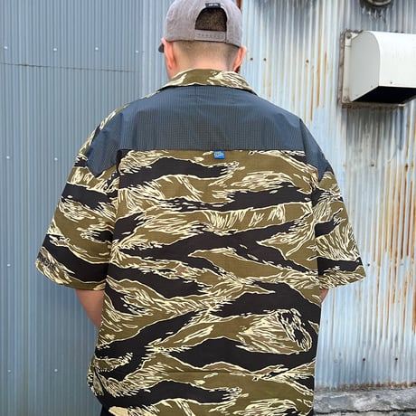 JOHN SOFIA RIPSTOP TACTICAL SHIRT (TIGER CAMO)｜ジョンソフィア リップストップ タクティカル シャツ（タイガーカモ）