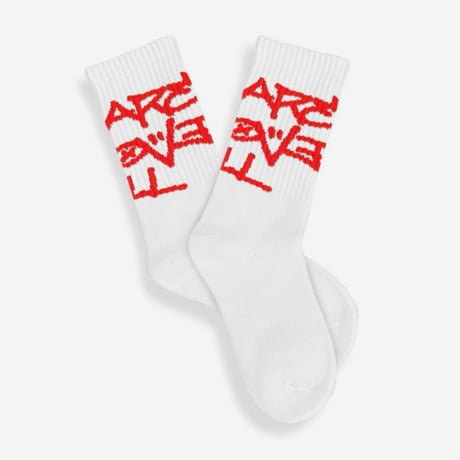 GRIMEY CONCREAT JUNGLE REGULAR SOCKS (OFF WHITE)｜グライミー コンクリートジャングル レギュラー ソックス（オフホワイト）