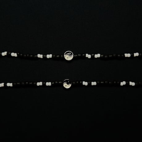 JOHN SOFIA Stone Cross Beads Necklace (Green)｜ジョンソフィア ストーンクロスビーズネックレス（グリーン）