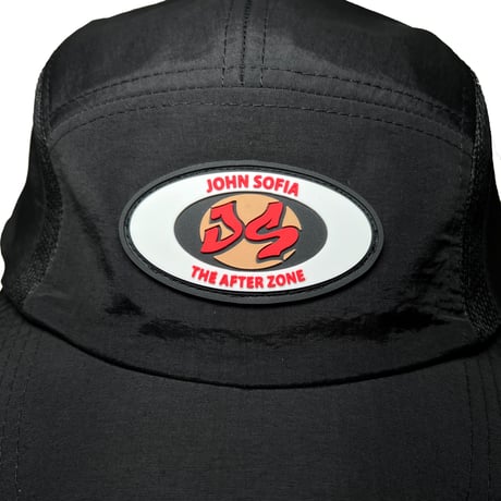 JOHN SOFIA 5Panel Field Cap (Black/Red)｜ジョンソフィア 5パネル フィールドキャップ（ブラック/レッド）