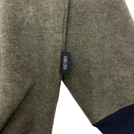 JOHN SOFIA Urban Tapestry Fleece Crewneck (Olive)｜ジョンソフィア アーバンタペストリー フリースクルーネック（オリーブ）