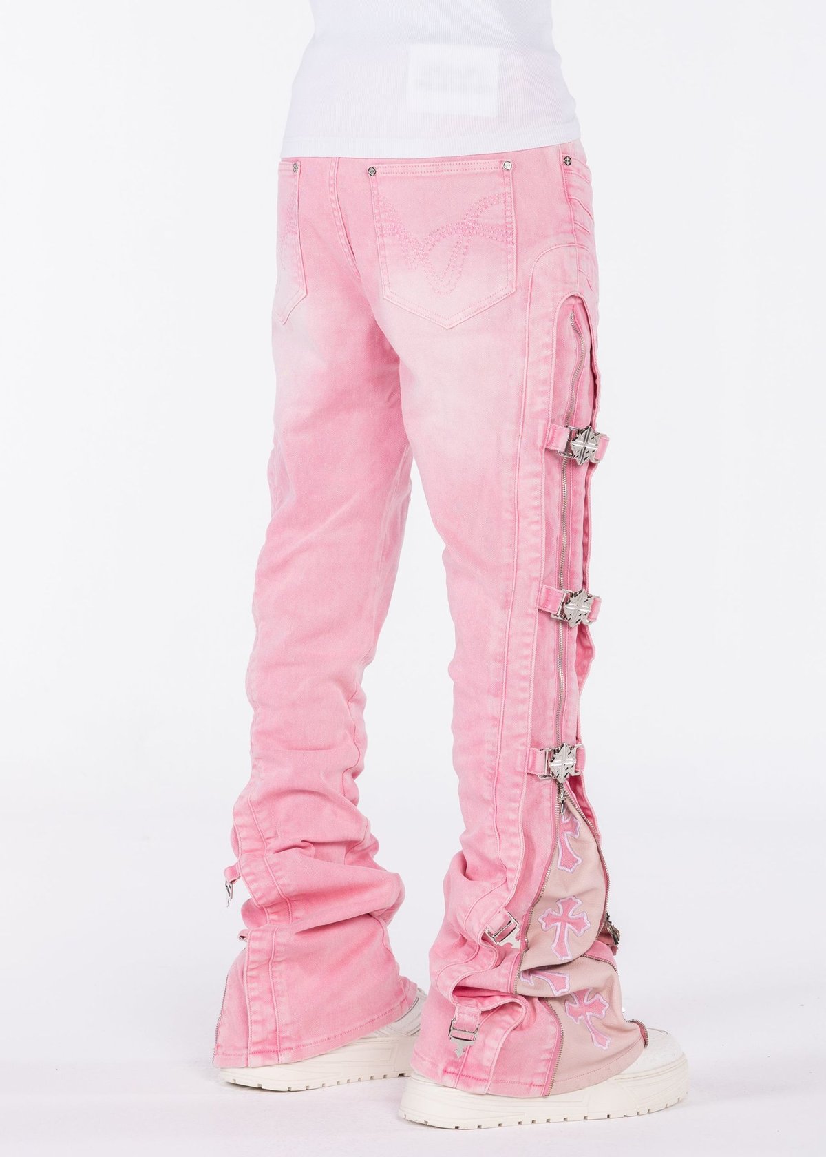 GUAPI French Rose Cross Buckle Denim (French Ro