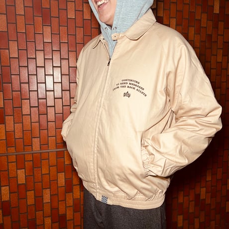 ATTACK ORIGINAL “CONCEPT” Harrington Jacket (Beige)｜アタックオリジナル “コンセプト” ハリントンジャケット（ベージュ）