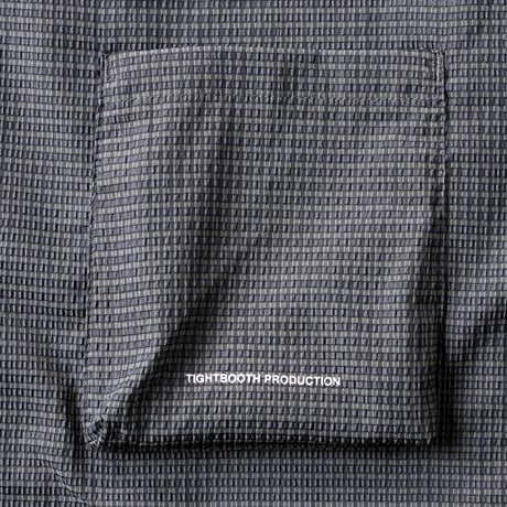 TIGHTBOOTH SEERSUCKER ROLL UP SHIRT (Gray)｜タイトブース シアサッカー ロールアップ シャツ（グレー）