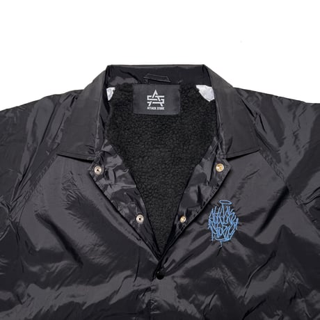 ATTACK ORIGINAL “Angel” & “Compass” Coach Jacket (Blk/Blu)｜アタックオリジナル エンジェル＆コンパス コーチジャケット（ブラック/ブルー）