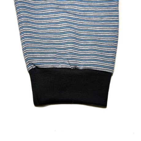 JOHN SOFIA JOHN'S LIKES BORDER LONG SLEEVE (GRAY&BLUE)｜ジョンソフィア ジョンズ ライクス ボーダー ロングスリーブ（グレー＆ブルー）