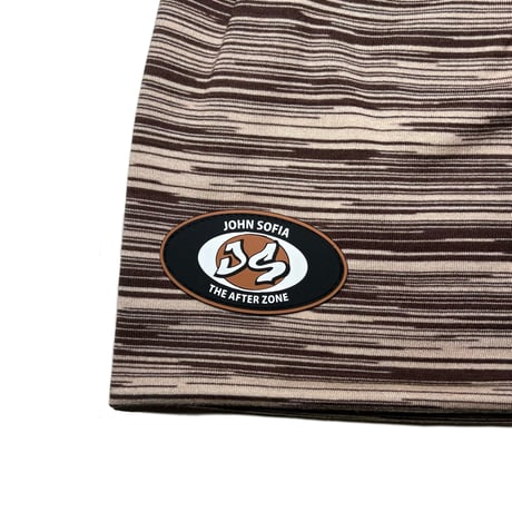 JOHN SOFIA Border Tube Beanie (Wood)｜ジョンソフィア ボーダー チューブビーニー（ウッド）