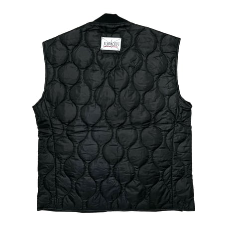 JOHN SOFIA Quilting Army Vest (Olive, Black)｜ジョンソフィア キルティング アーミーベスト（オリーブ/ブラック）