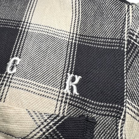 ATTACK ORIGINAL Heavy Flannel Hooded Shirts (Midnight Black)｜アタックオリジナル ヘビーフランネル フーデッドシャツ（ミッドナイトブラック）
