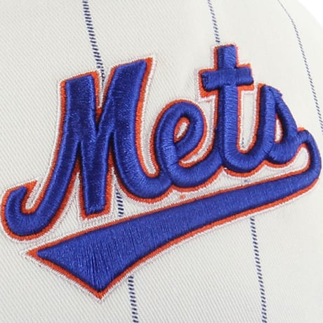 ′47 Mets Double Header Pinstripe Hitch (White × Royal)｜フォーティーセブン メッツ ダブルヘッダー ピンストライプ ヒッチ（ホワイト×ロイヤル）