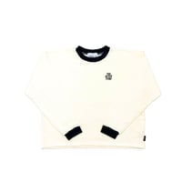 JOHN SOFIA RINGER THERMAL KNIT (WHITE)｜ジョンソフィア リンガー サーマル ニット（ホワイト)