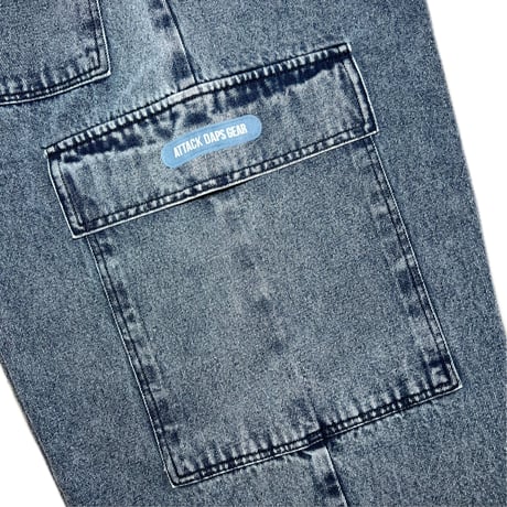 ADG Tagging Slam Dnm Cargo Pants (Blu)｜エーディージー タギング スラムデニム カーゴパンツ（ブルー）