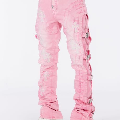 GUAPI French Rose Cross Buckle Denim (French Rose) | グアピ フレンチローズ クロスバックル デニム（フレンチローズ）