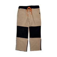 JOHN SOFIA After Zone Panels Fleece Trousers (Beige/Black)｜ジョンソフィア アフターゾーン パネルズ フリーストラウザーズ