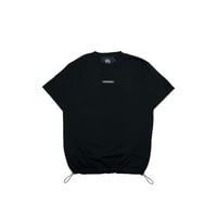 ADG Rubber Badge Drawcord Tee (Blk)｜ADG ラバーバッジ ドローコードTシャツ（ブラック）