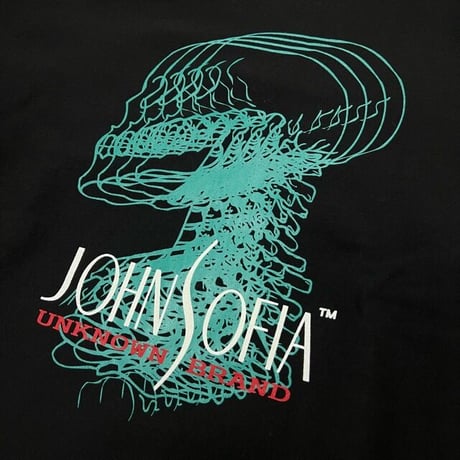 JOHN SOFIA ACID CT CREWNECK SWEAT (BLACK, HEATHER GREY, NATURAL SPECKLE, GARMENTDYE ORANGE)｜ジョンソフィア