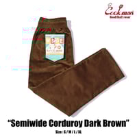 Cookman Chef Pants Semiwide Corduroy (Dark Brown)