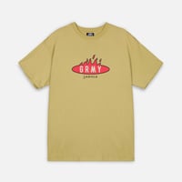 GRIMEY BURN IN FLAMES REGULAR TEE (KHAKI)｜グライミー バーンインフレイムス レギュラー ティーシャツ（カーキ）