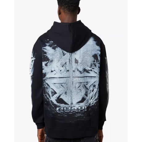GUAPI Black Heavens Vault Hoodie V3 (Black)｜グアピ ブラック ヘブンズ ヴォルト フーディー V3（ブラック）