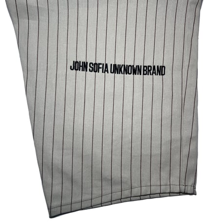 JOHN SOFIA Pinstripe Worker Shirtjacket & Pants Setup (Beige)｜ジョンソフィア ピンストライプ ワーカーセットアップ