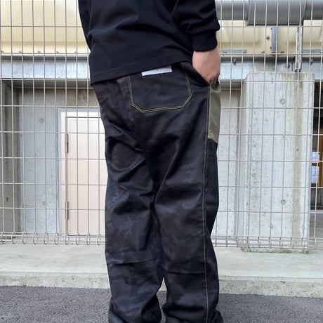 JOHN SOFIA Mixed by After Zone Trousers (Black Camo)｜ジョンソフィア ミックスド バイ アフターゾーン トラウザーズ（ブラックカモ）