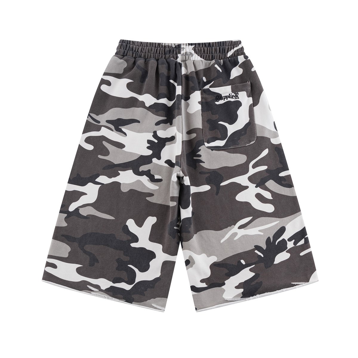 SUPPLIER Camouflage Baggy Sweat Shorts (GREY)｜サ