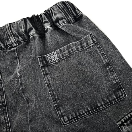 ADG Tagging Slam Dnm Cargo Pants (Blk)｜エーディージー タギング スラムデニム カーゴパンツ（ブラック）