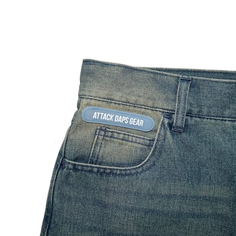 ADG SCRIPT OVER DYE JEANS (INDIGO/BEG)｜エーディージー スクリプト オーバーダイ ジーンズ（インディゴ/ベージュ）