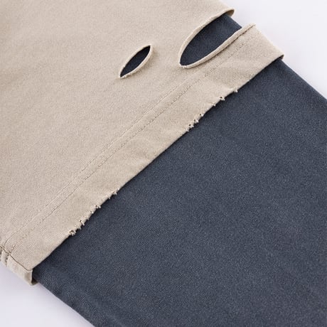 SUPPLIER Dusty Iron Cross Layered Long Sleeve Tee (BEIGE)｜サプライヤー ダスティアイアン クロス レイヤード ロングスリーブティー（ベージュ）