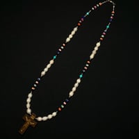 JOHN SOFIA Jeasus Pearl beads necklace (White)｜ジョンソフィア ジーザス パール ビーズネックレス（ホワイト）