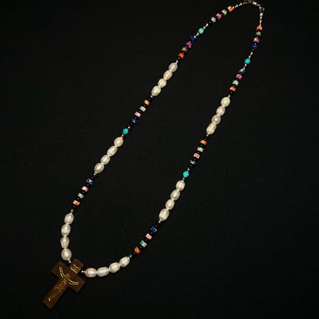 JOHN SOFIA Jeasus Pearl beads necklace (White)｜ジョンソフィア ジーザス パール ビーズネックレス（ホワイト）