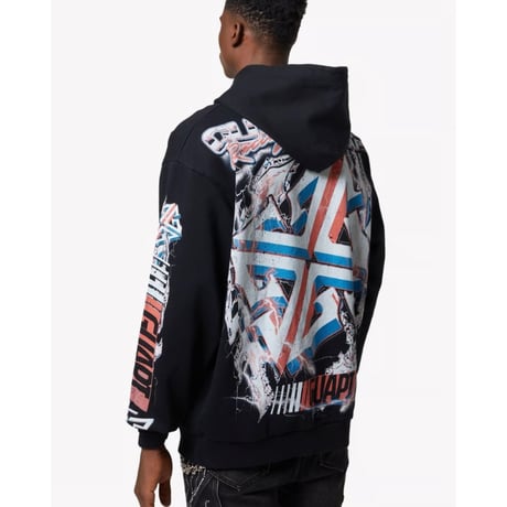 GUAPI Black Nitro Drift Hoodie V1 (Black)｜グアピ ブラック ニトロ ドリフト フーディー V1（ブラック）