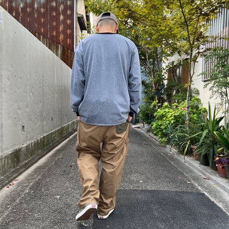 JOHN SOFIA JOHN'S LIKES BORDER LONG SLEEVE (GRAY&BLUE)｜ジョンソフィア ジョンズ ライクス ボーダー ロングスリーブ（グレー＆ブルー）