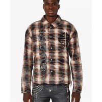 GUAPI Mocha Rhinestone Flannel (Brown)｜グアピ モカ ラインストーン フランネル（ブラウン）