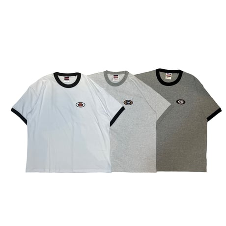 JOHN SOFIA Ringer Tee (Ash/Black)｜ジョンソフィア リンガーTシャツ（アッシュ/ブラック）