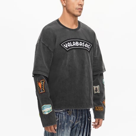 VALABASAS Forge Longsleeve Tee (Washed Black)｜ヴァラバサス フォージ ロングスリーブT（ウォッシュドブラック）