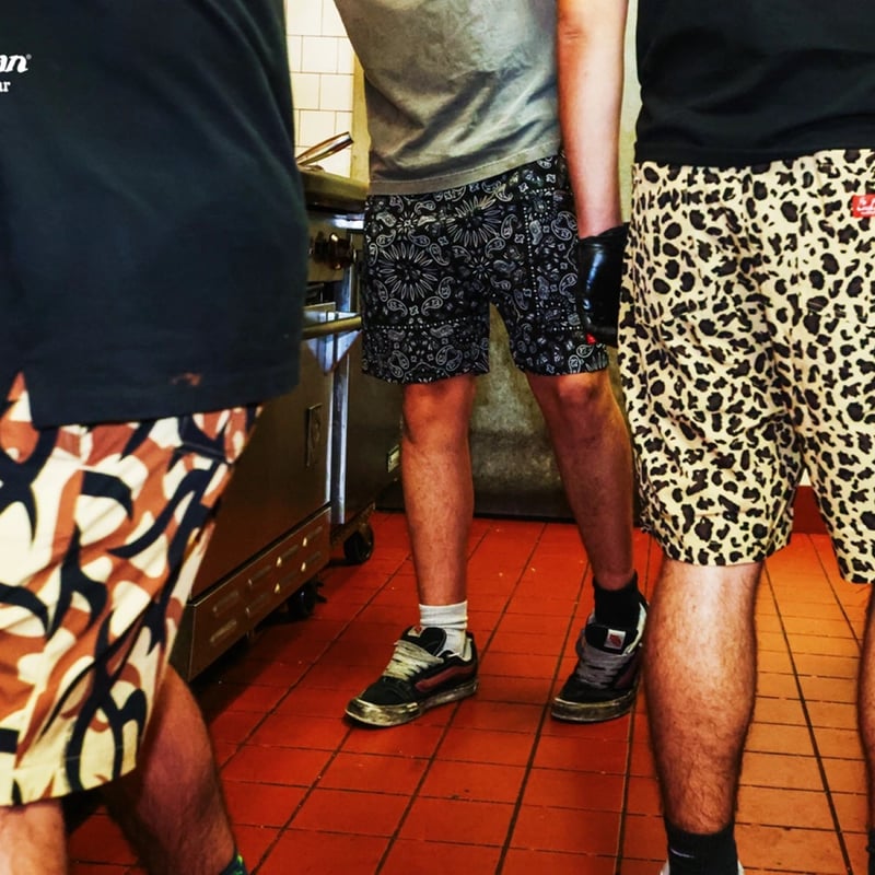 Cookman Chef Pants Short Light Leopard (Beige)｜